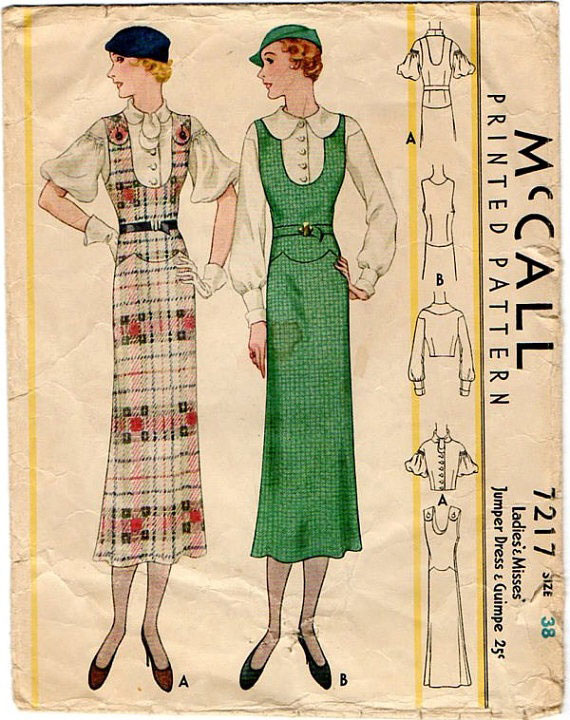 модные иллюстрации старый журнал мод «McCall’s» фото 11