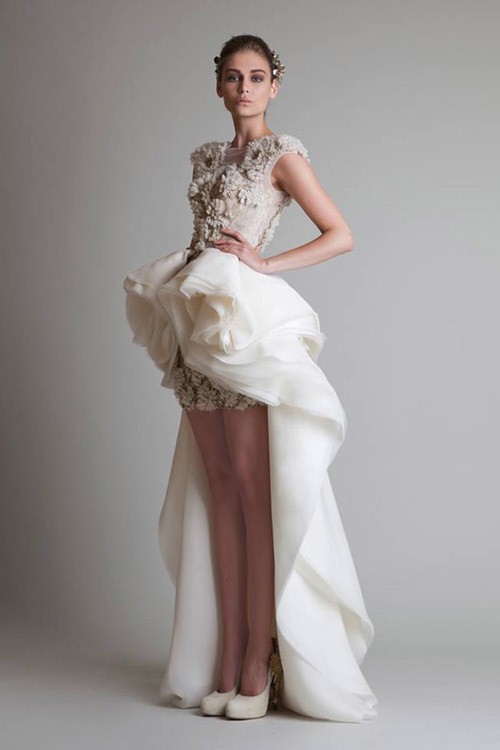 короткое свадебное платье: коллекция 2018 фото 18