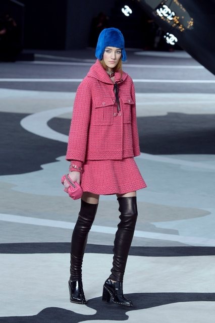 розовое пальто Chanel