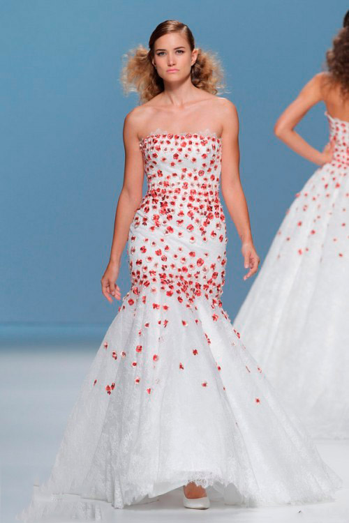 цветное свадебное платье Cymbeline