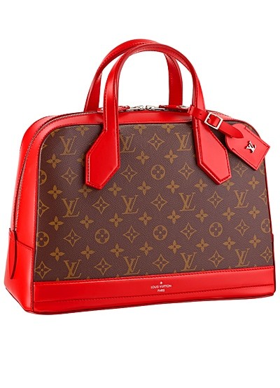 коричневая с красным сумка  от Louis Vuitton