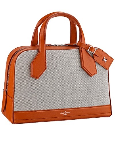 серая с коричневыми вставками сумка  от Louis Vuitton