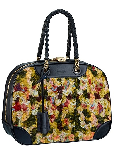 сумка  от Louis Vuitton о вставками из яркого текстиля
