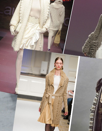Женское вязаное пальто: фото и модные коллекци 2023