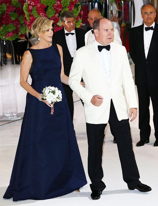 Princess Charlene and Prince Albert at 66th Monaco Red Cross Ball Gala
