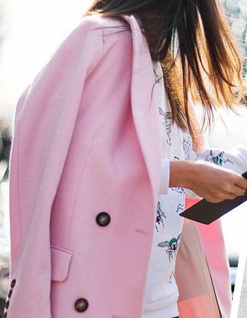 Многоликое розовое пальто (12 фото)