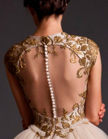 Золотое свадебное платье: будь королевой!